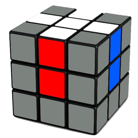 White Cross Rubik's Cube