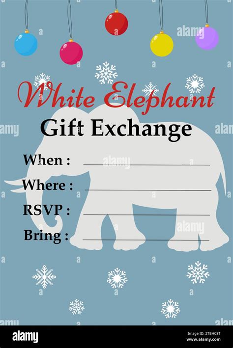 White Elephant gift exchange gift tags