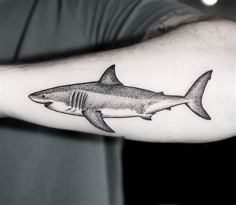 White Shark Tattoo Placement