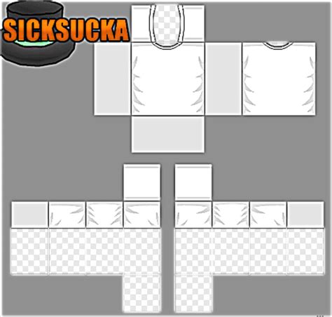 Customizable White Shirt Roblox Template