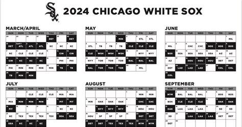 Chicago White Sox 2023 Printable Schedule