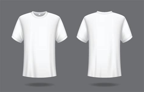 white tee shirt template color scheme design