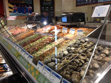 Seafood counter at Whole Foods