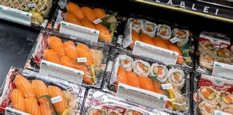 Sushi counter at Whole Foods