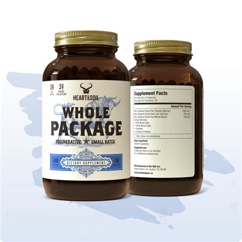 Key ingredients in whole package supplement