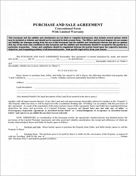 Wholesale Real Estate Contract Template Example