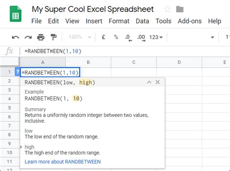 Benefits of generating random numbers in Google Sheets