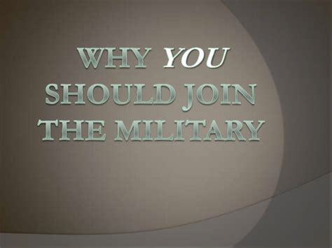 Benefits of Joining the Military