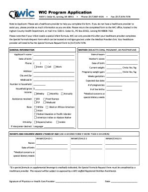 WIC Application