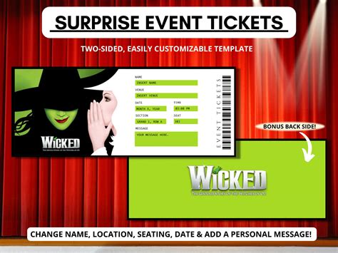 Wicked Ticket Template 6