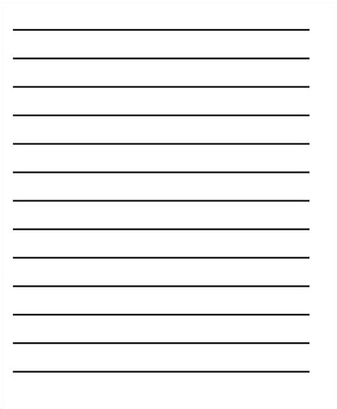 Wide-Ruled Paper with Lines and Space for Drawing