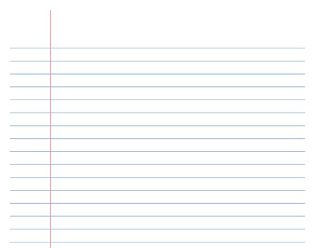 Wide-Ruled Paper with Space for Writing and Drawing