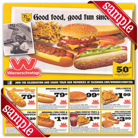 Wienerschnitzel Printable Deals