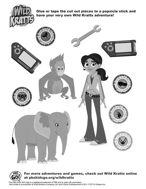 Wild Kratts Printables for Elementary School Students