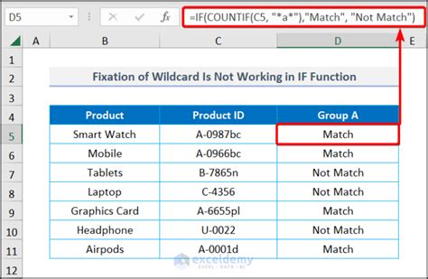 Wildcard IF statement in Excel