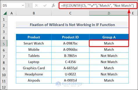 Wildcard IF statement example 3