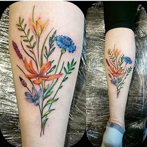 Wildflower tattoo designs