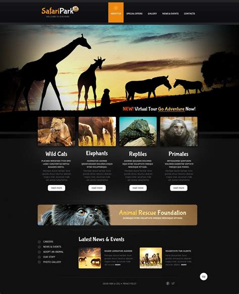 Wildlife Photography Website Design