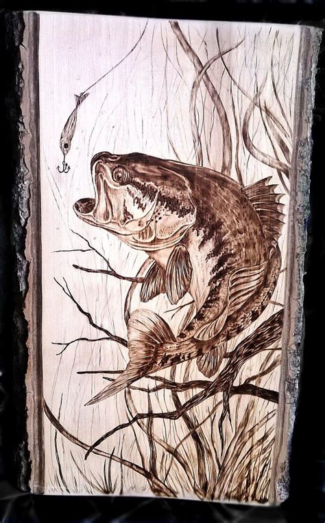 Fish Design Wood Burning Pattern