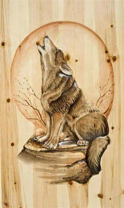 Wolf Portrait Wood Burning Pattern