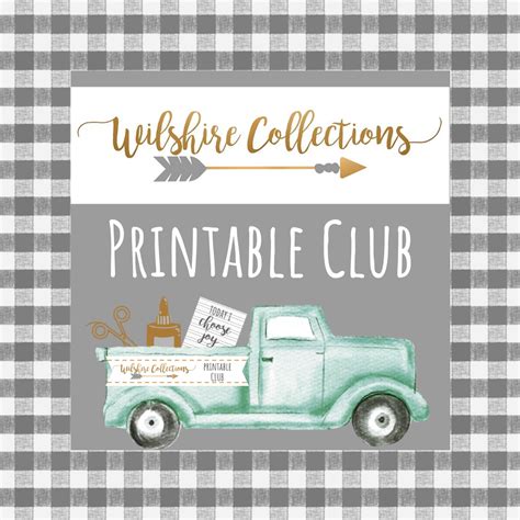 Wilshire Collections Printable Club FAQs