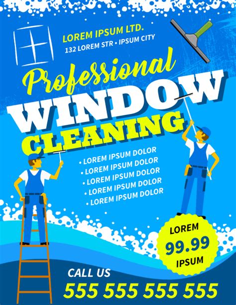 Window Cleaning Flyers Template 1