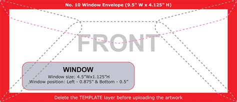 9x12 Window Envelope Template Free Download