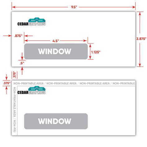 Design of 9x12 Window Envelope Template