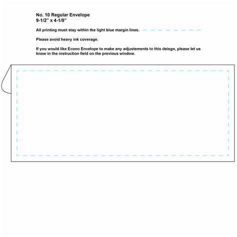 Window Envelope Template Example 3