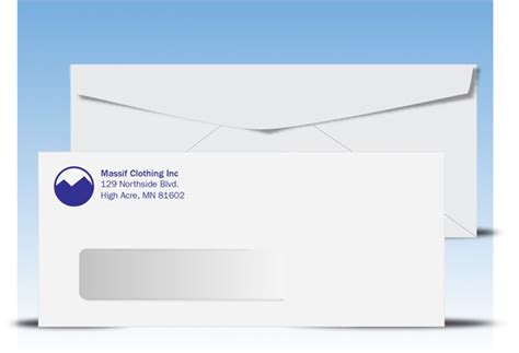 Window Envelope Template Example 5