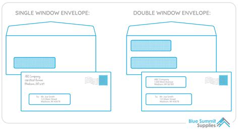 Format of 9x12 Window Envelope Template