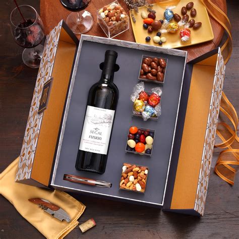 Wine and chocolate gift set