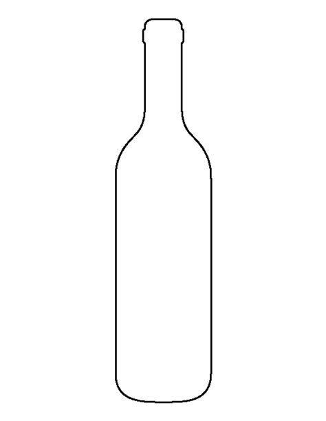 Wine Bottle Template