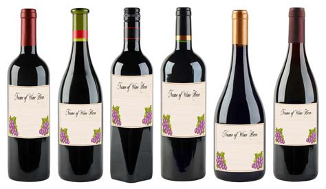 Wine label template 1