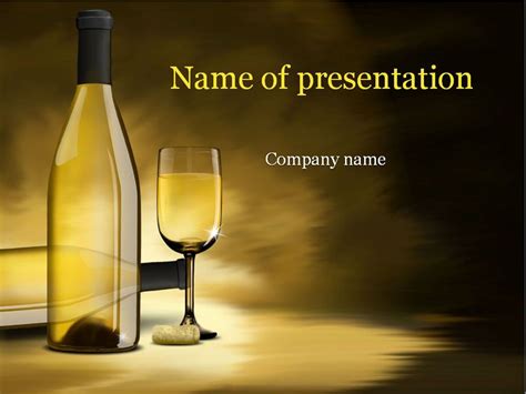 Wine-Themed PowerPoint Template Image 1