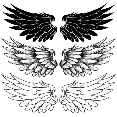 Wing designs for tattoos