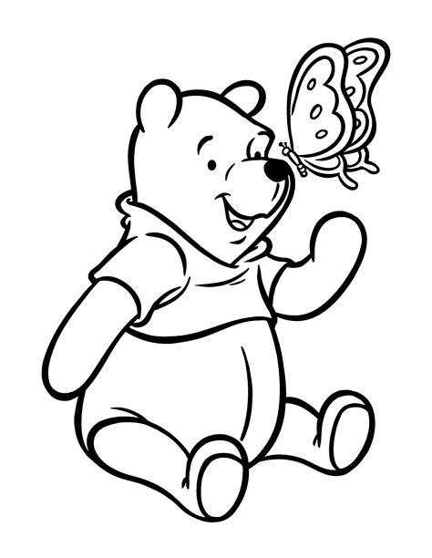 Winnie the Pooh coloring pages for kids