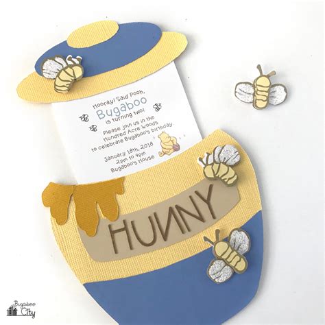 Winnie the Pooh Honey Pot Invitation