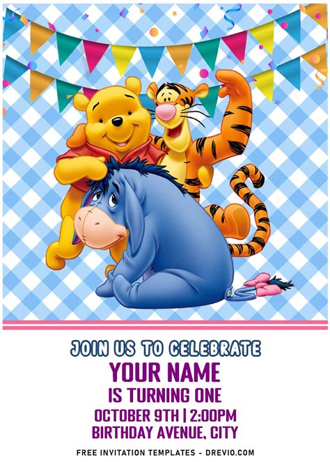 Winnie the Pooh Invitation Template 10