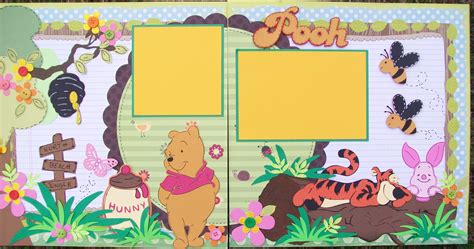 Winnie the Pooh-inspired layout