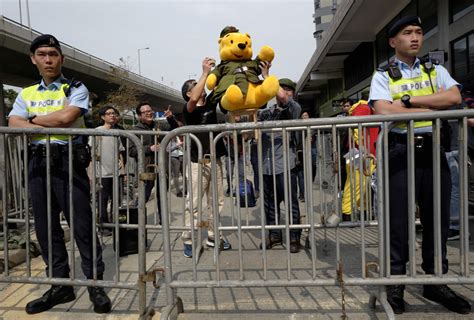 Winnie the Pooh protest in Hong Kong