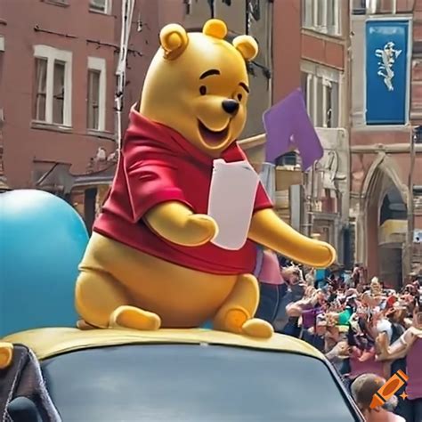 Winnie the Pooh used as a protest symbol