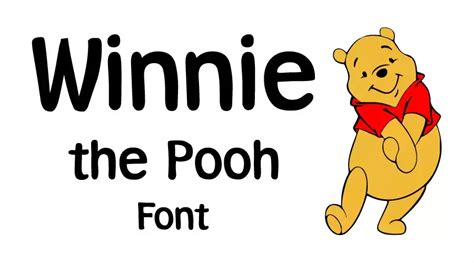 Winnie the Pooh-inspired typography