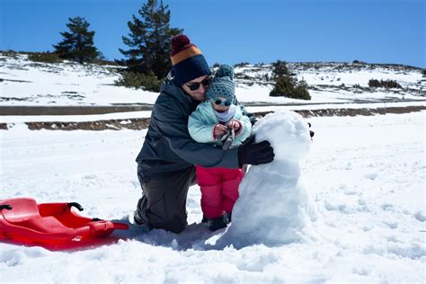 Enjoying winter activities