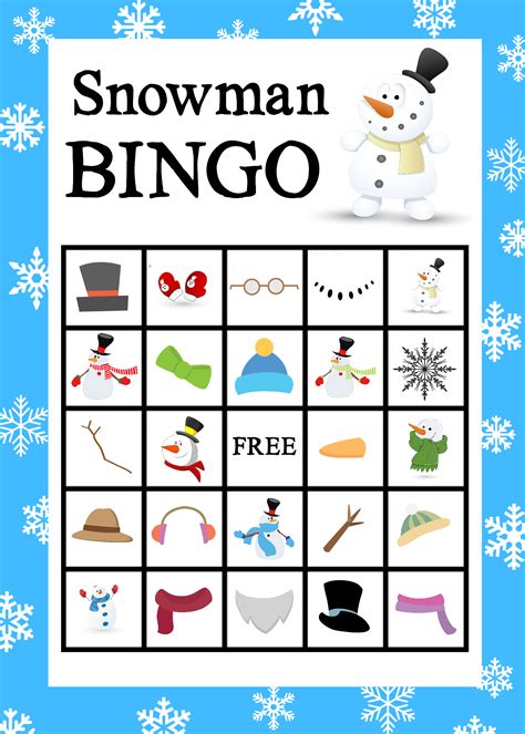 Winter Bingo Printable Templates