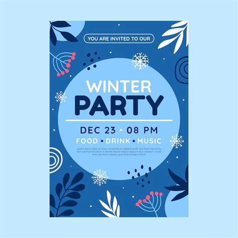 Winter Celebration Invitation Template