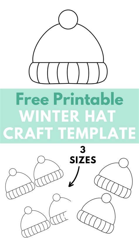 Winter Hat Craft Templates Gallery Image 6