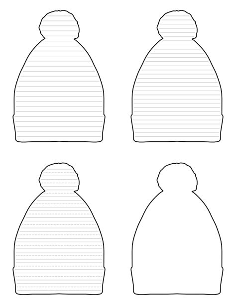 Winter Hat Template 4