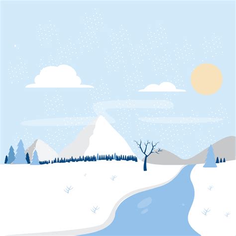 Winter Landscape Template