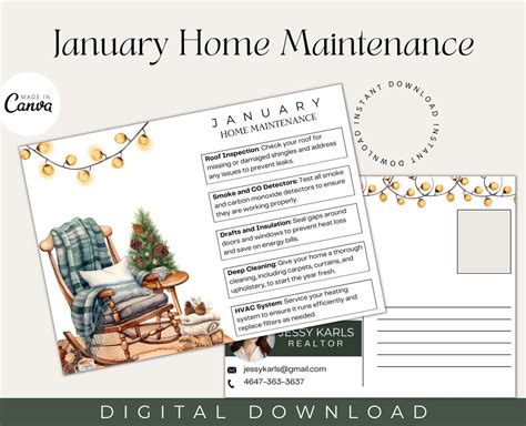 Lawn Care Postcard Template 4: Winter Maintenance